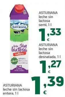HiperDino La asturiana - leche sin lactosa semi oferta