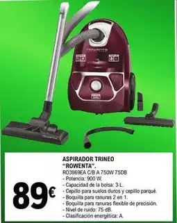 E.Leclerc Rowenta - aspirador trineo ro3969ea c/b 750w 75db oferta