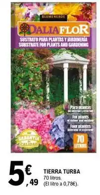 E.Leclerc Tierra turba - 70 litros oferta