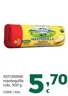 HiperDino La asturiana - mantequilla rulo oferta