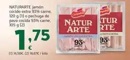 HiperDino Body natur - jamon cocido extra 33% carne o pechuga de pavo cocido 93% carne oferta