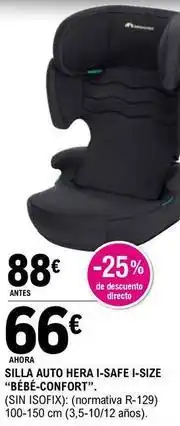 E.Leclerc Bebé confort - silla auto hera i-safe i-size oferta