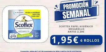 Scottex - papel higiénico megarollo