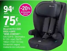 E.Leclerc Bébé-confort - silla auto i-size eros i-safe oferta
