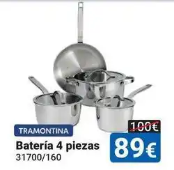 Centro Hogar Sanchez Tramontina - batería 4 piezas oferta