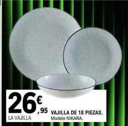 E.Leclerc Vajilla de 18 piezas oferta