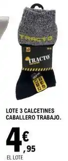 E.Leclerc Caballero - lote 3 calcetines trabajo oferta