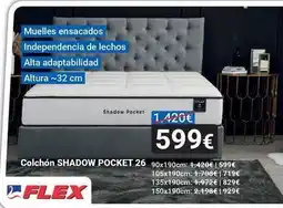 Centro Hogar Sanchez Flex - colchón shadow pocket oferta