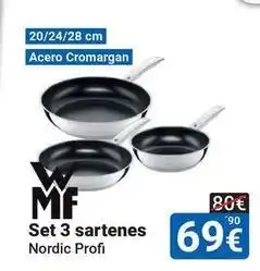 Centro Hogar Sanchez Nordic - set 3 sartenes oferta