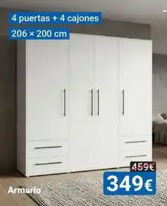 Centro Hogar Sanchez Centro hogar sánchez - armario 4 puertas + 4 cajones oferta