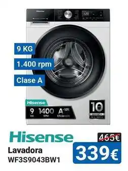 Centro Hogar Sanchez Hisense - lavadora wf3s9043bw 1 oferta