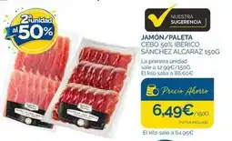 Cash Ecofamilia Sánchez alcaraz - jamon/ paleta cebo 50% iberico oferta