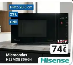 Centro Hogar Sanchez Hisense - microondas h23mobs5hg4 oferta