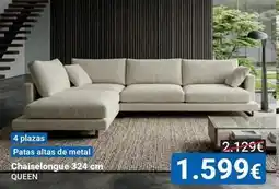 Centro Hogar Sanchez Patas altas de metal chaiselongue oferta