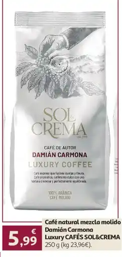 Alcampo Cafés sol&crema café de autor damián carmona luxury coffee oferta
