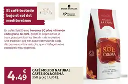Alcampo cafés sol&crema café molido natural oferta