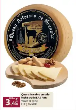 Alcampo Las RRR Queso de cabra curado leche cruda oferta