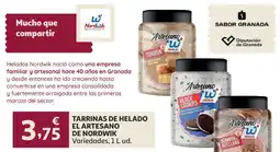 Alcampo Tarrinas de helado el artesano de nordwik oferta