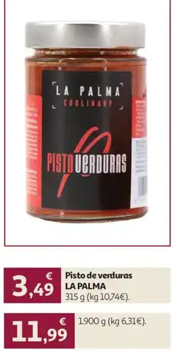 Alcampo La Palma pisto de verduras oferta