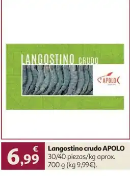 Alcampo Apolo langostino crudo oferta