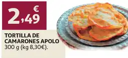 Alcampo Tortilla de camarones apolo oferta