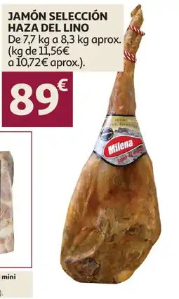 Alcampo Milena jamón selección haza del lino oferta