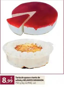 Alcampo Helados Granada tarta de queso o tarta de whisky oferta