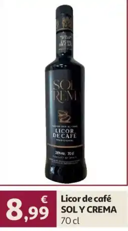Alcampo Sol y crema licor de café oferta