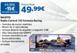 Costco Maisto radio control 1:10 formula racing oferta