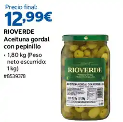 Costco Rioverde aceituna gordal con pepinillo oferta