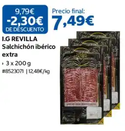 Costco I.G REVILLA salchichón ibérico extra oferta