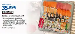 Costco Kirkland Signature bandeja premium sushi x64 oferta