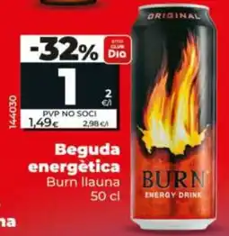 Dia Supermercados Burn beguda energètica oferta