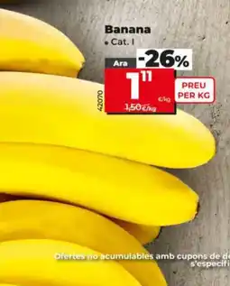 Dia Supermercados Banana oferta