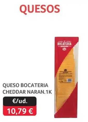 Bocateria queso cheddar naranja