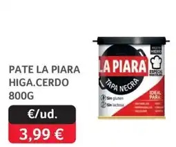 GM Cash & Carry La Piara pate higa cerdo oferta