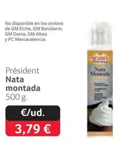 GM Cash & Carry Président Nata montada oferta