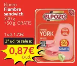 GM Cash & Carry Elpozo fiambre sandwich oferta