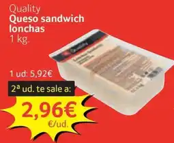 GM Cash & Carry Quality Queso sandwich lonchas oferta