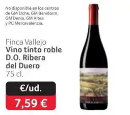 GM Cash & Carry Finca Vallejo vino tinto roble oferta