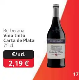 GM Cash & Carry Berberana vino tinto carta de plata oferta