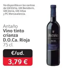 GM Cash & Carry Antaño vino tinto crianza oferta