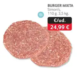 GM Cash & Carry Simon's burger mixta oferta