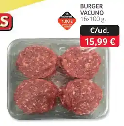 GM Cash & Carry Burger vacuno oferta