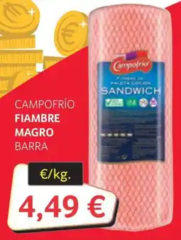 GM Cash & Carry Campo Frío fiambre magro barra oferta