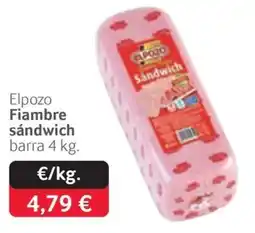 GM Cash & Carry Elpozo fiambre sándwich oferta