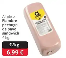 GM Cash & Carry Almirez fiambre pechuga de pavo sandwich oferta