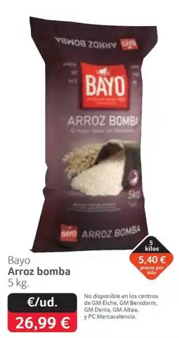 GM Cash & Carry Bayo arroz bomba oferta