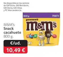 GM Cash & Carry M&M's Snack cacahuete oferta