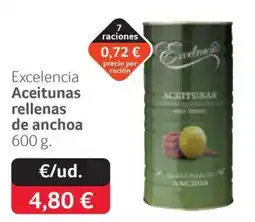 GM Cash & Carry Excelencia aceitunas rellenas de anchoa oferta